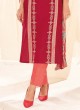 Shagufta Cotton Pant Suit With Resham Work